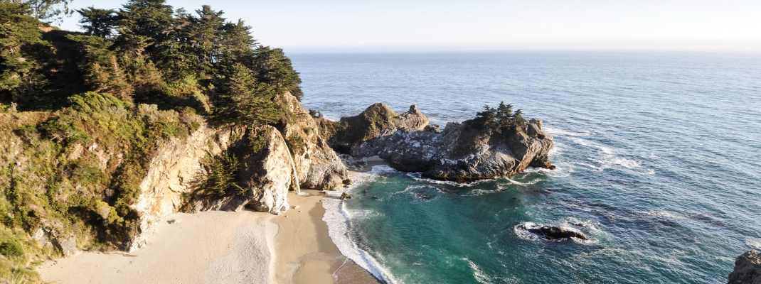 McWay Beach at Big Sur Highway 1