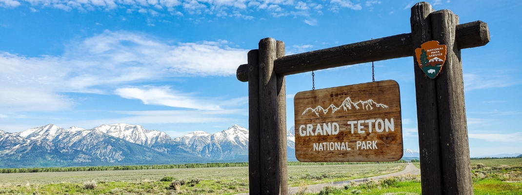 grand Teton national Park sign