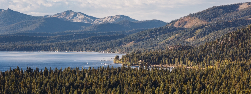 Early morning Lake Tahoe and Meeks Bay