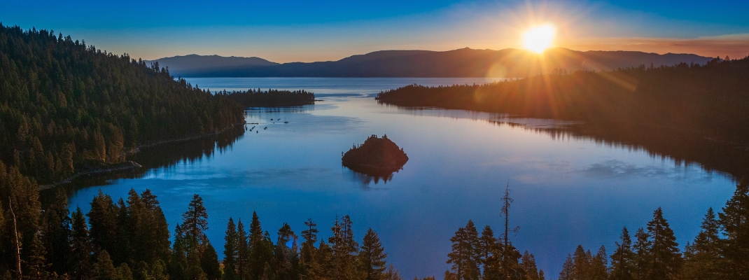 Sunrise over Emerald Bay, Lake Tahoe