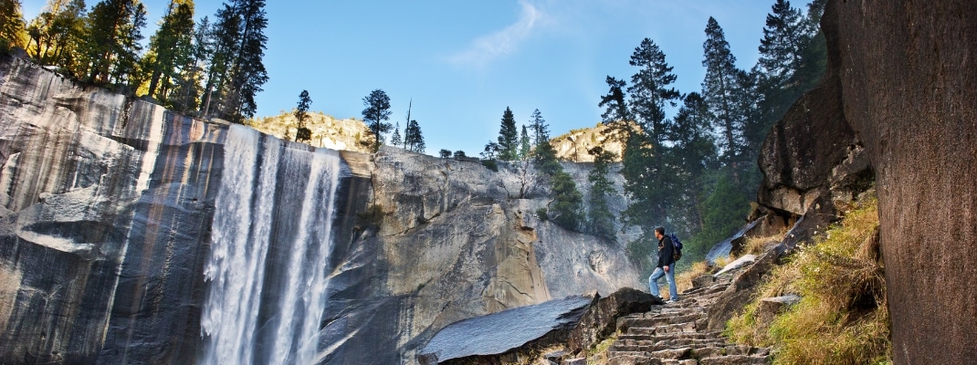 View of Waterfall in Yosemite