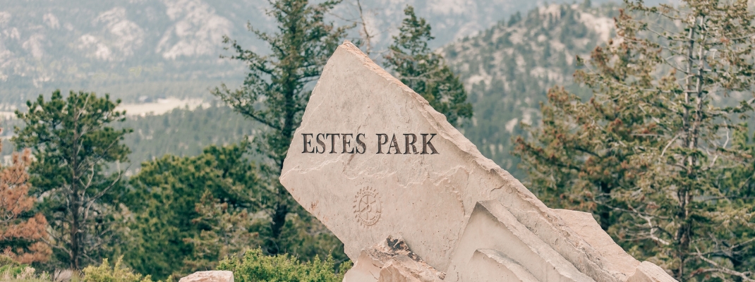 Views of Lake Estes and the town of Estes Park