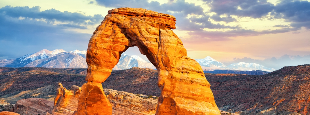 Delicate Arch at sunset