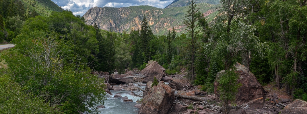 rapids on Crystal river in Rocky Mountains between Carbondale and Redstone