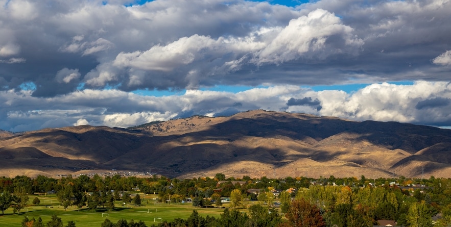 Boise, Idaho foothills in southeast Boise