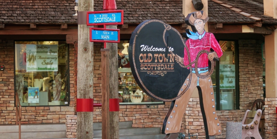 Welcome to Old Town Scottsdale sign