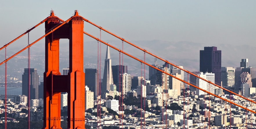 San Francisco skyline and bridge