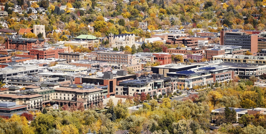 Aerial picture of Boulder City