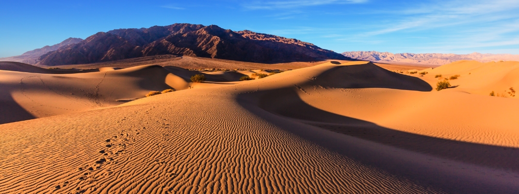 Desert in Mesquite Flat, Death Valley, USA