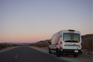 Beeva Camper on side of road